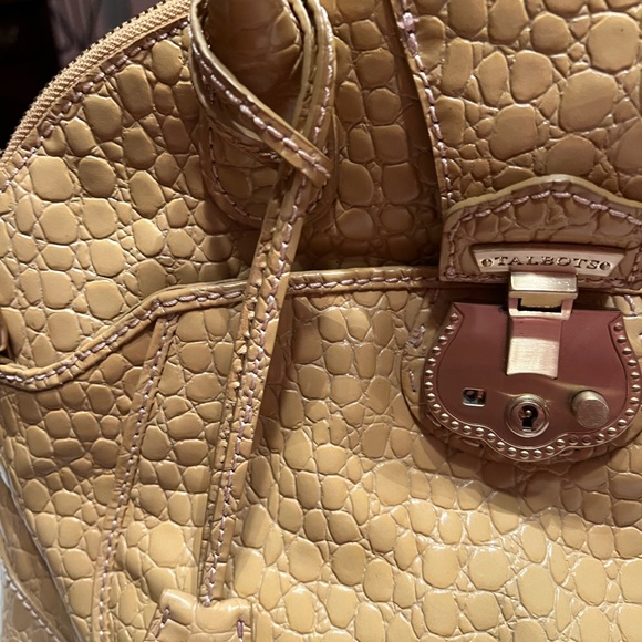 Vintage Talbots Satchel bag , Gold textured - Picture 3 of 7